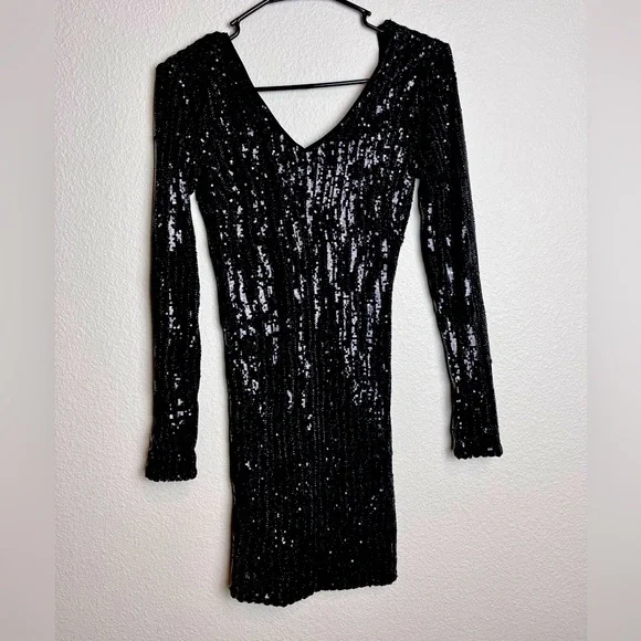 guess black sequin dress GUESS Elodie Sequin Fringe Dress - Green